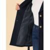imageAllegra K Womens 2024 Winter Coat Shawl Collar Belted Single Breasted OvercoatsDark Blue