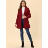 imageAllegra K Womens 2024 Winter Coat Shawl Collar Belted Single Breasted OvercoatsDark Red