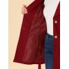 imageAllegra K Womens 2024 Winter Coat Shawl Collar Belted Single Breasted OvercoatsDark Red