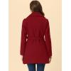 imageAllegra K Womens 2024 Winter Coat Shawl Collar Belted Single Breasted OvercoatsDark Red