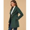 imageAllegra K Womens 2024 Winter Coat Shawl Collar Belted Single Breasted OvercoatsGreen