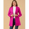 imageAllegra K Womens 2024 Winter Coat Shawl Collar Belted Single Breasted OvercoatsHot Pink