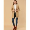 imageAllegra K Womens 2024 Winter Coat Shawl Collar Belted Single Breasted OvercoatsKahki