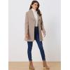 imageAllegra K Womens 2024 Winter Coat Shawl Collar Belted Single Breasted OvercoatsLight Khaki