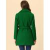 imageAllegra K Womens 2024 Winter Coat Shawl Collar Belted Single Breasted OvercoatsPea Green