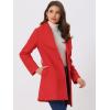 imageAllegra K Womens 2024 Winter Coat Shawl Collar Belted Single Breasted OvercoatsRed