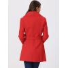 imageAllegra K Womens 2024 Winter Coat Shawl Collar Belted Single Breasted OvercoatsRed