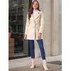 imageAllegra K Womens Elegant Overcoat Notched Shawl Collar Single Breasted Outerwear Winter Long CoatBeige