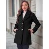 imageAllegra K Womens Elegant Overcoat Notched Shawl Collar Single Breasted Outerwear Winter Long CoatBlack