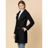 imageAllegra K Womens Elegant Overcoat Notched Shawl Collar Single Breasted Outerwear Winter Long CoatBlack