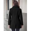 imageAllegra K Womens Elegant Overcoat Notched Shawl Collar Single Breasted Outerwear Winter Long CoatBlack