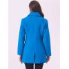 imageAllegra K Womens Elegant Overcoat Notched Shawl Collar Single Breasted Outerwear Winter Long CoatBright Blue