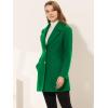 imageAllegra K Womens Elegant Overcoat Notched Shawl Collar Single Breasted Outerwear Winter Long CoatDeep Green