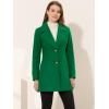 imageAllegra K Womens Elegant Overcoat Notched Shawl Collar Single Breasted Outerwear Winter Long CoatDeep Green