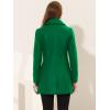 imageAllegra K Womens Elegant Overcoat Notched Shawl Collar Single Breasted Outerwear Winter Long CoatDeep Green