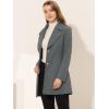 imageAllegra K Womens Elegant Overcoat Notched Shawl Collar Single Breasted Outerwear Winter Long CoatDeep Grey