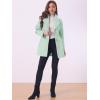 imageAllegra K Womens Elegant Overcoat Notched Shawl Collar Single Breasted Outerwear Winter Long CoatGreen