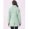 imageAllegra K Womens Elegant Overcoat Notched Shawl Collar Single Breasted Outerwear Winter Long CoatGreen