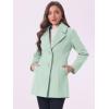 imageAllegra K Womens Elegant Overcoat Notched Shawl Collar Single Breasted Outerwear Winter Long CoatGreen