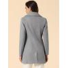 imageAllegra K Womens Elegant Overcoat Notched Shawl Collar Single Breasted Outerwear Winter Long CoatGrey