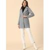 imageAllegra K Womens Elegant Overcoat Notched Shawl Collar Single Breasted Outerwear Winter Long CoatGrey