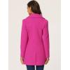 imageAllegra K Womens Elegant Overcoat Notched Shawl Collar Single Breasted Outerwear Winter Long CoatHot Pink