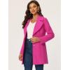imageAllegra K Womens Elegant Overcoat Notched Shawl Collar Single Breasted Outerwear Winter Long CoatHot Pink