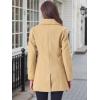 imageAllegra K Womens Elegant Overcoat Notched Shawl Collar Single Breasted Outerwear Winter Long CoatKhaki