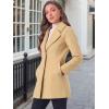 imageAllegra K Womens Elegant Overcoat Notched Shawl Collar Single Breasted Outerwear Winter Long CoatKhaki