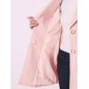 imageAllegra K Womens Elegant Overcoat Notched Shawl Collar Single Breasted Outerwear Winter Long CoatPink