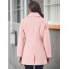 imageAllegra K Womens Elegant Overcoat Notched Shawl Collar Single Breasted Outerwear Winter Long CoatPink