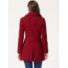 imageAllegra K Womens Elegant Overcoat Notched Shawl Collar Single Breasted Outerwear Winter Long CoatRed