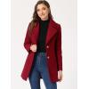imageAllegra K Womens Elegant Overcoat Notched Shawl Collar Single Breasted Outerwear Winter Long CoatRed