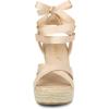 imageAllegra K Womens Espadrille Platform Lace Up Wedges SandalsBeige