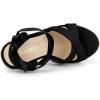 imageAllegra K Womens Espadrille Platform Lace Up Wedges SandalsBlack