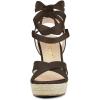 imageAllegra K Womens Espadrille Platform Lace Up Wedges SandalsCoffee