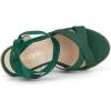 imageAllegra K Womens Espadrille Platform Lace Up Wedges SandalsEmerald Green