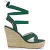 imageAllegra K Womens Espadrille Platform Lace Up Wedges SandalsEmerald Green