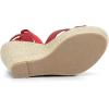 imageAllegra K Womens Espadrille Platform Lace Up Wedges SandalsRed