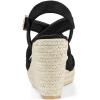 imageAllegra K Womens Espadrilles Platform Slingback Wedges SandalsBlack