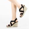 imageAllegra K Womens Espadrilles Platform Slingback Wedges SandalsBlack