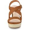 imageAllegra K Womens Espadrilles Platform Slingback Wedges SandalsBrown