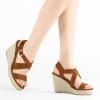imageAllegra K Womens Espadrilles Platform Slingback Wedges SandalsBrown