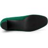 imageAllegra K Womens Front Zipper Chunky High Heel Ankle BootsEmerald Green