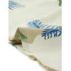 imageAllegra K Womens Hawaiian Shirt Floral Leaves Printed Short Sleeve Top Tropical Button Down Shirt Summer Fashion 2024Beige