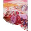 imageAllegra K Womens Hawaiian Shirt Floral Leaves Printed Short Sleeve Top Tropical Button Down Shirt Summer Fashion 2024Bright Pink