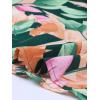 imageAllegra K Womens Hawaiian Shirt Floral Leaves Printed Short Sleeve Top Tropical Button Down Shirt Summer Fashion 2024Green Leaf