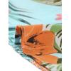 imageAllegra K Womens Hawaiian Shirt Floral Leaves Printed Short Sleeve Top Tropical Button Down Shirt Summer Fashion 2024Sky Blue