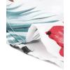 imageAllegra K Womens Hawaiian Shirt Floral Leaves Printed Short Sleeve Top Tropical Button Down Shirt Summer Fashion 2024White Floral