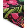 imageAllegra K Womens Hawaiian Skirts Summer Beach Ruched Split Thigh Tropical SkirtBlack